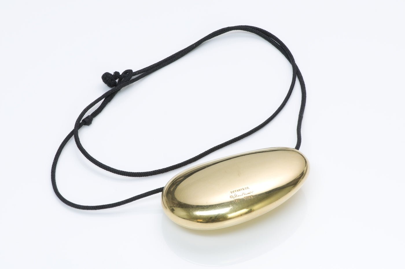 Tiffany & Co. Elsa Peretti Gold Large Bean Necklace