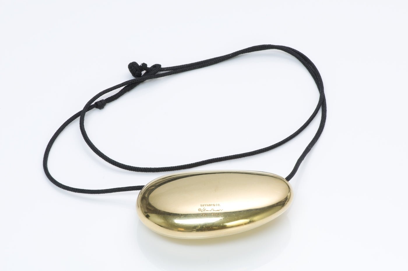 Tiffany & Co. Elsa Peretti Gold Large Bean Necklace