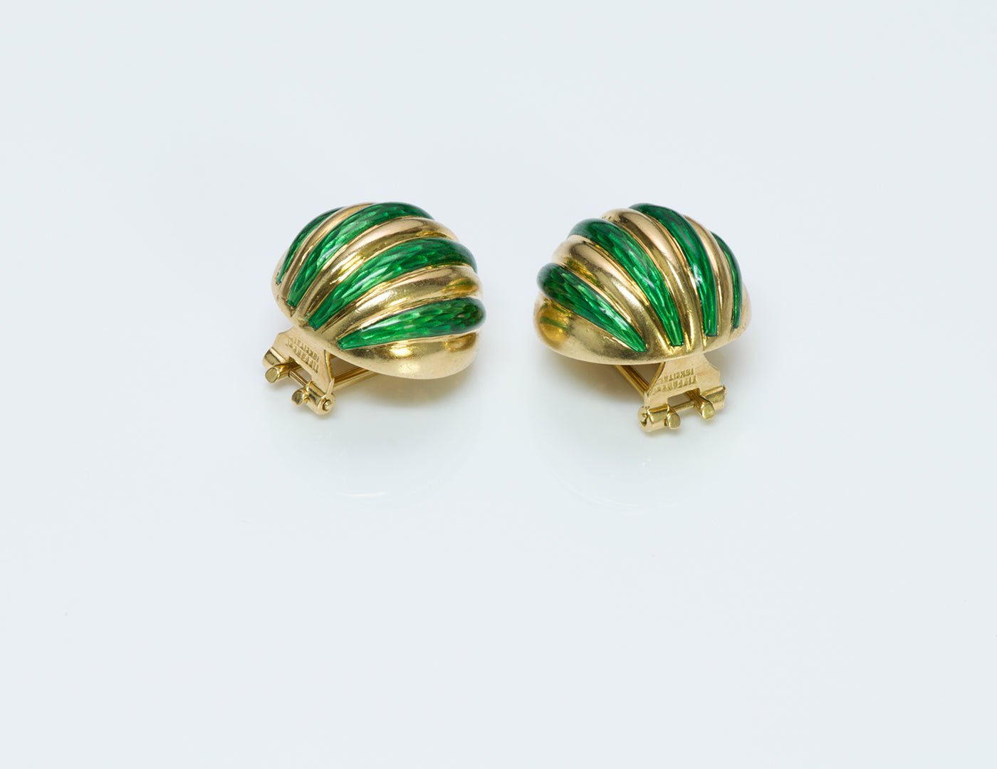 Tiffany & Co. Enamel & Gold Earrings
