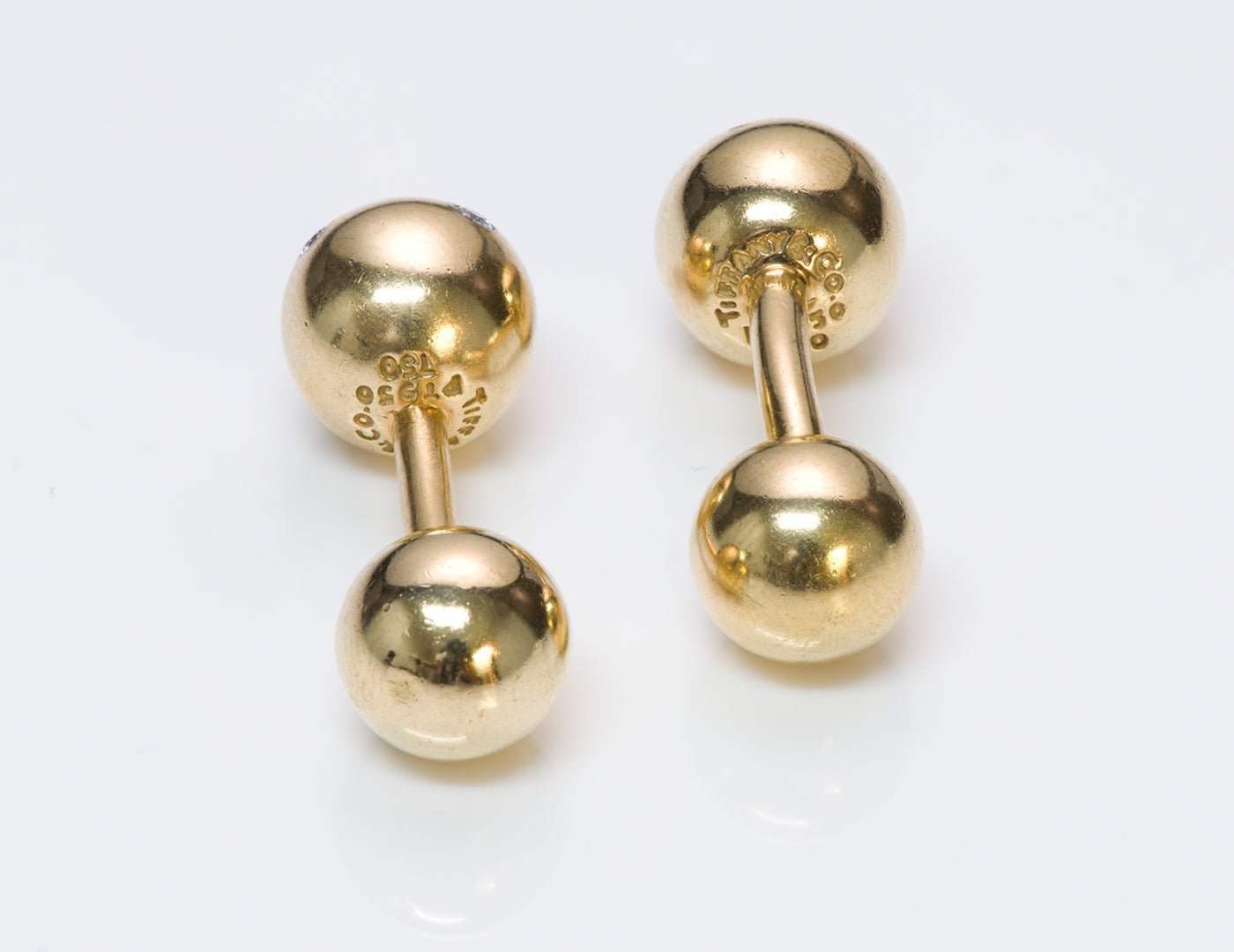 Tiffany & Co. Etoile Diamond Gold Cufflinks