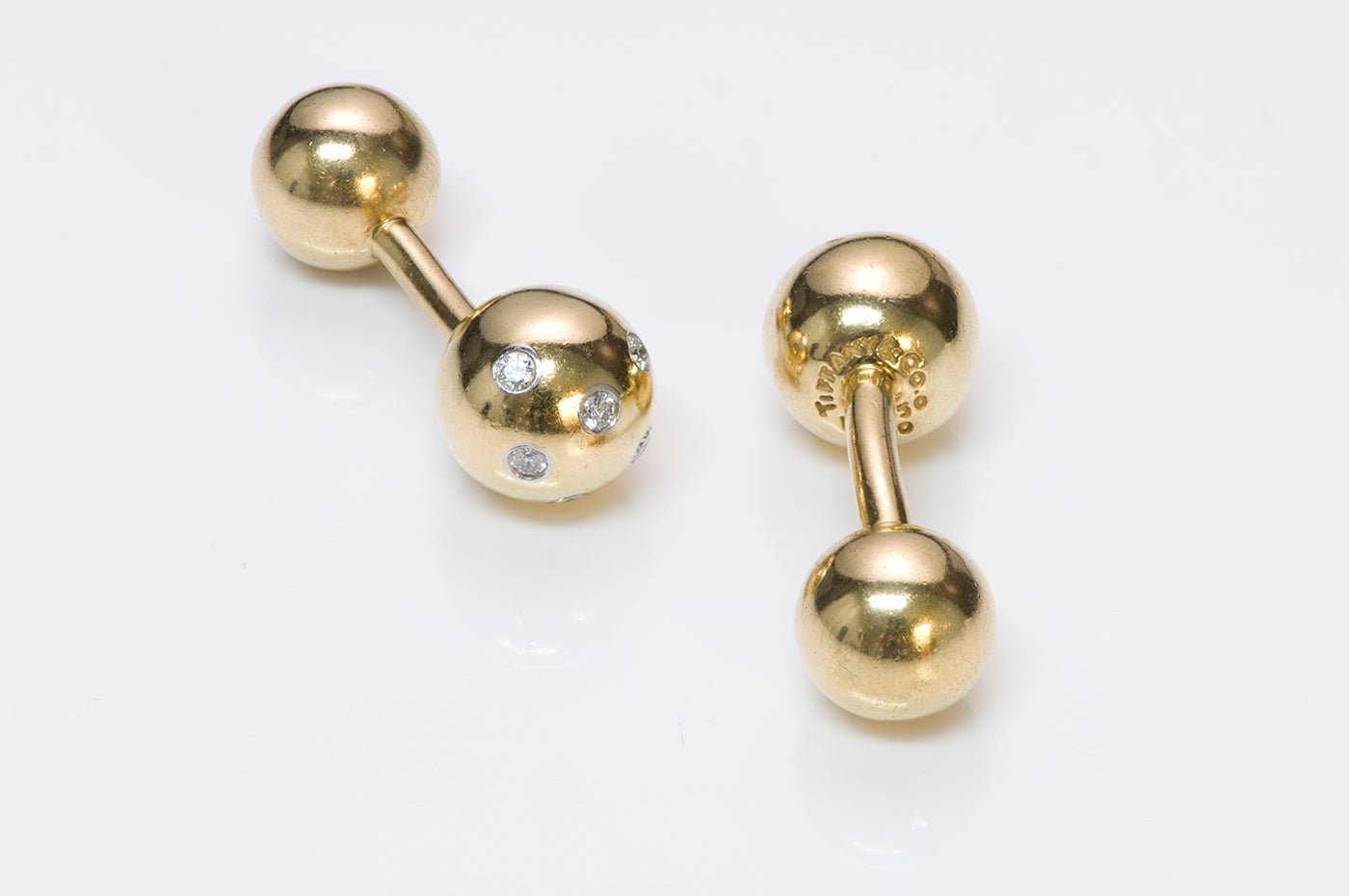 Tiffany & Co. Etoile Diamond Gold Cufflinks