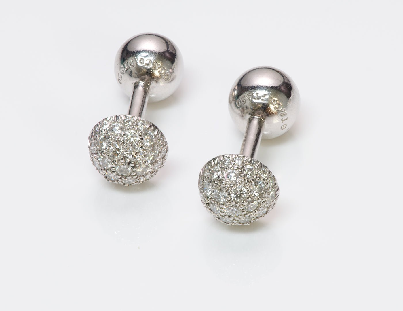 Tiffany & Co. Etoile Platinum Diamond Cufflinks