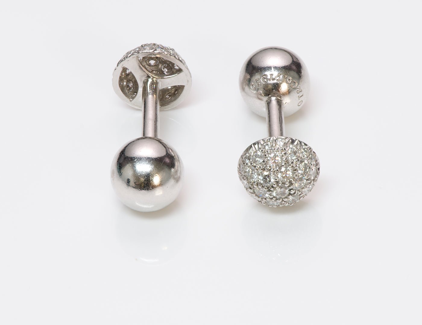 Tiffany & Co. Etoile Platinum Diamond Cufflinks
