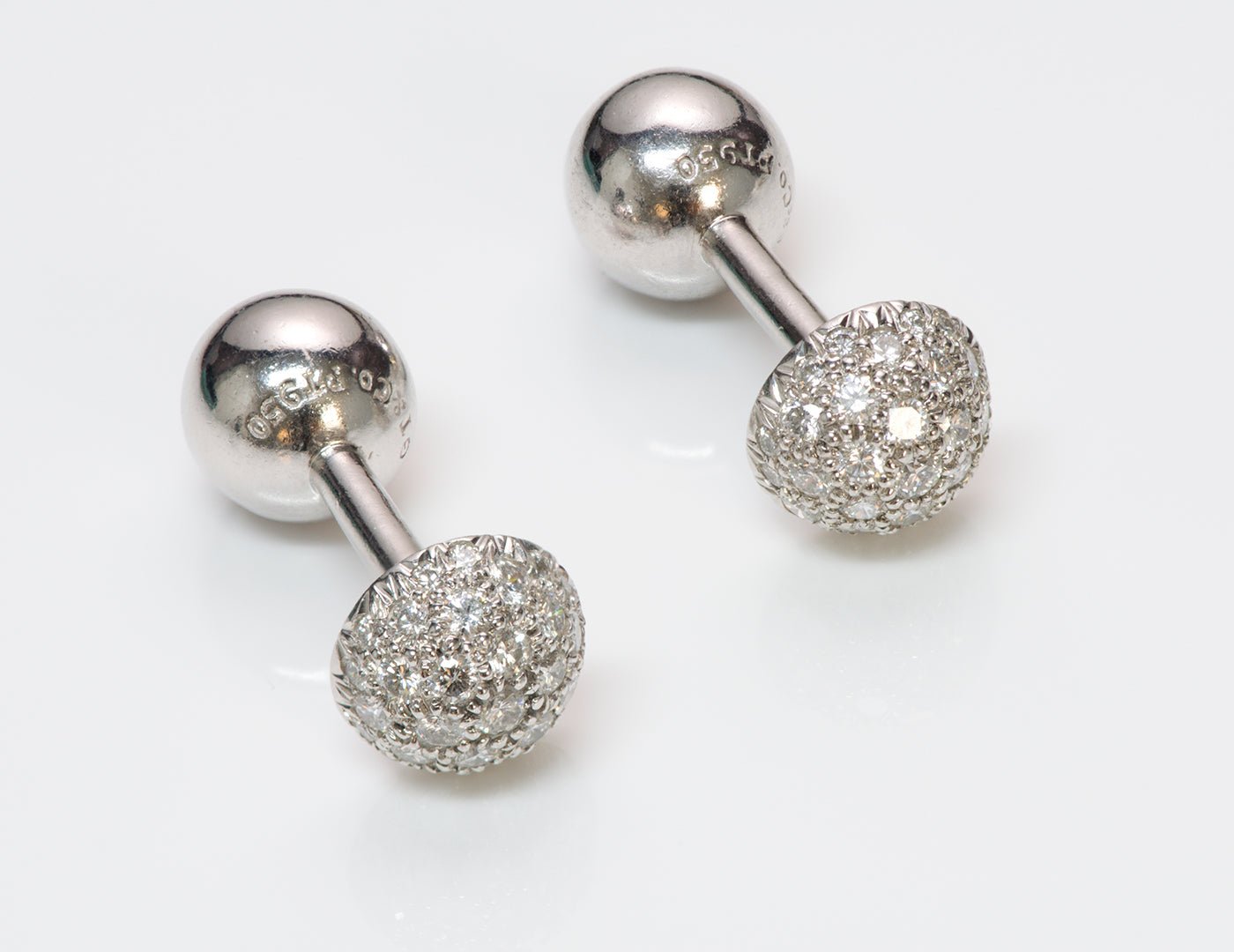 Tiffany & Co. Etoile Platinum Diamond Cufflinks