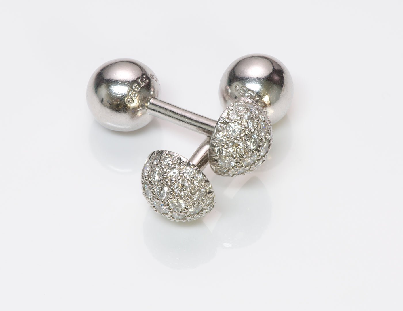 Tiffany & Co. Etoile Platinum Diamond Cufflinks