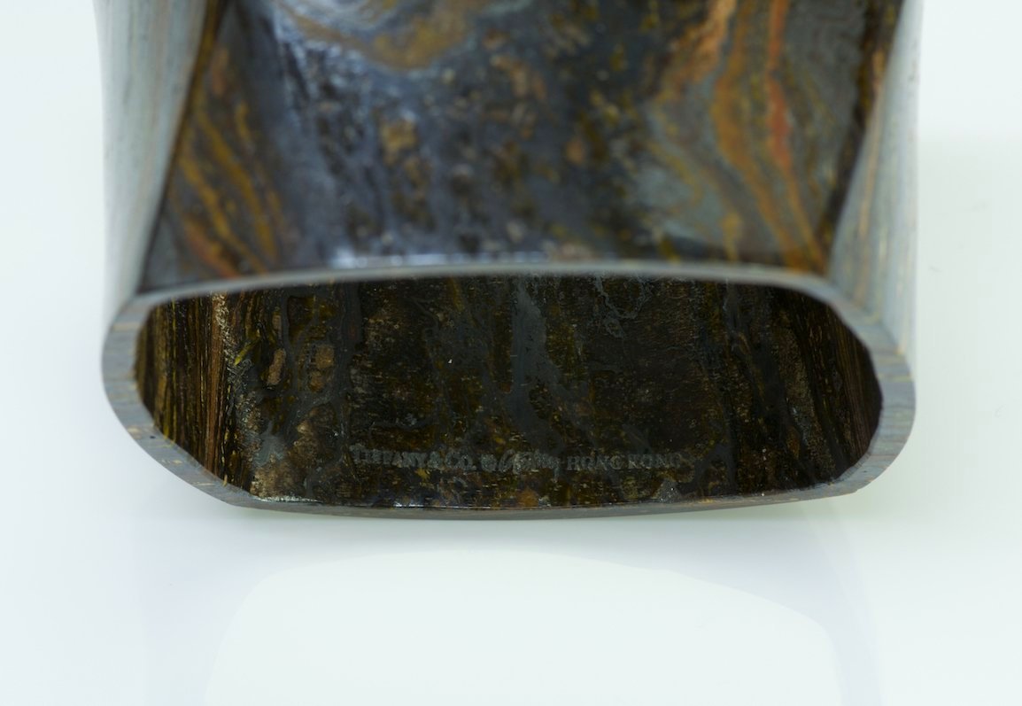 Tiffany & Co. Frank Gehry Torque Agate Bangle Bracelet
