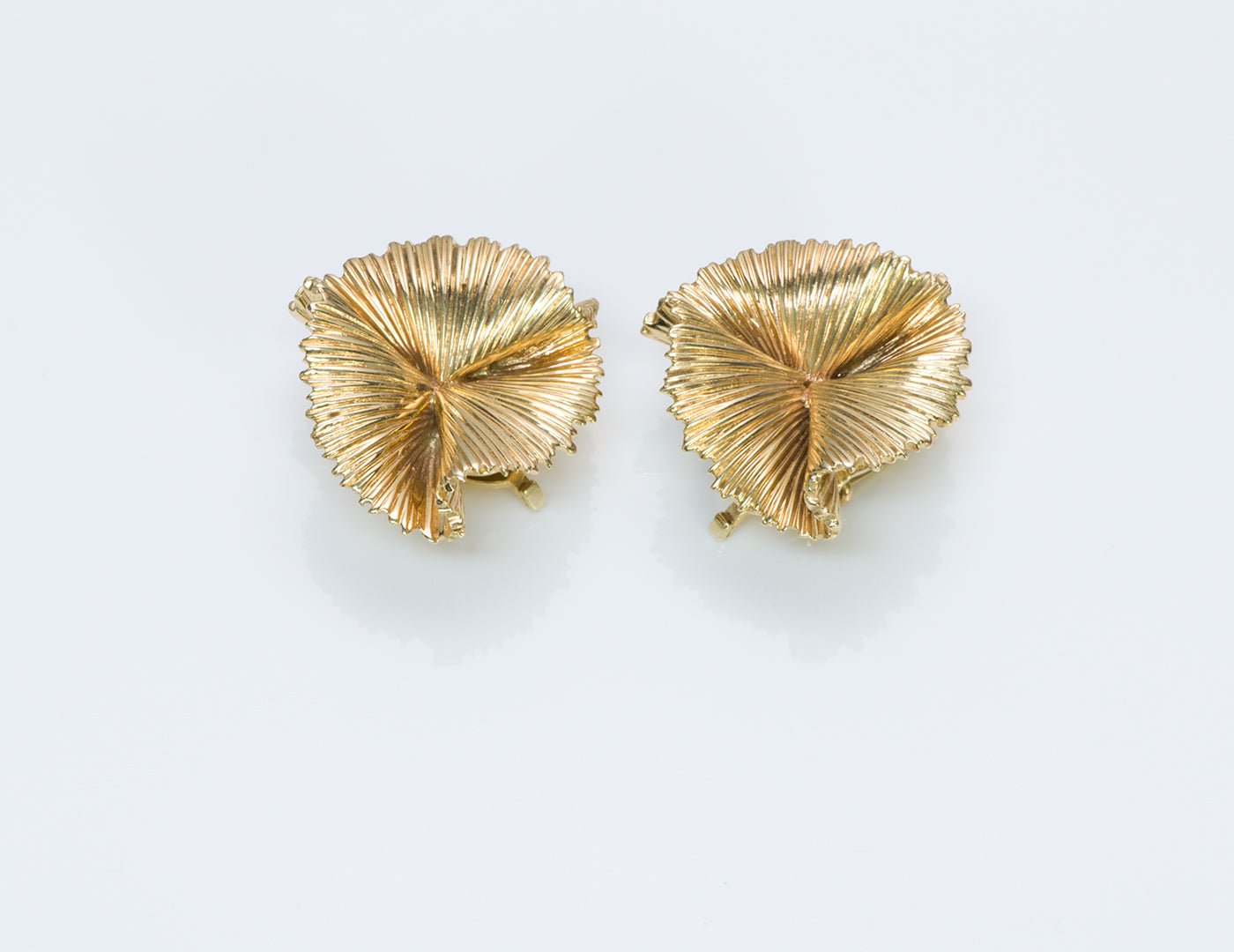Tiffany & Co. Gold Fan Earrings