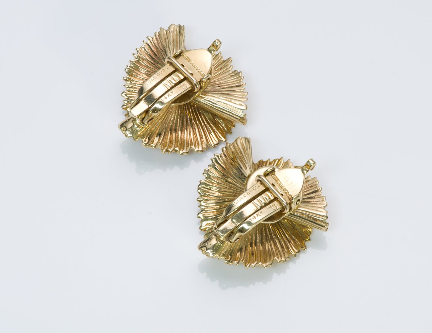 Tiffany & Co. Gold Fan Earrings