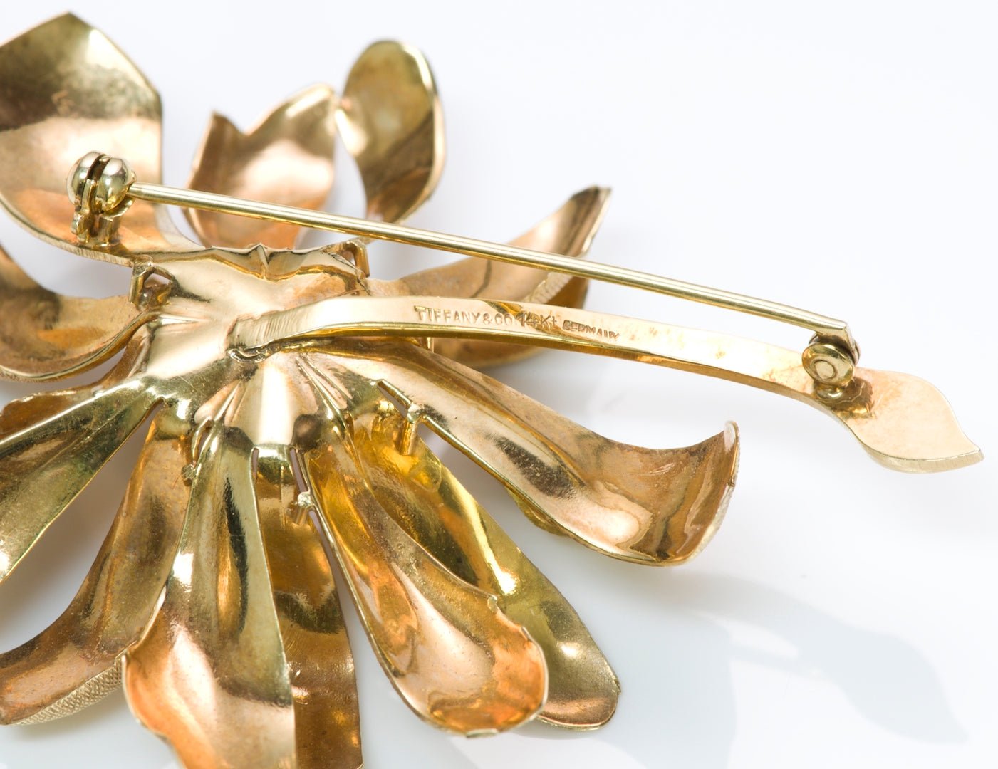 Tiffany & Co. Gold Flower Brooch