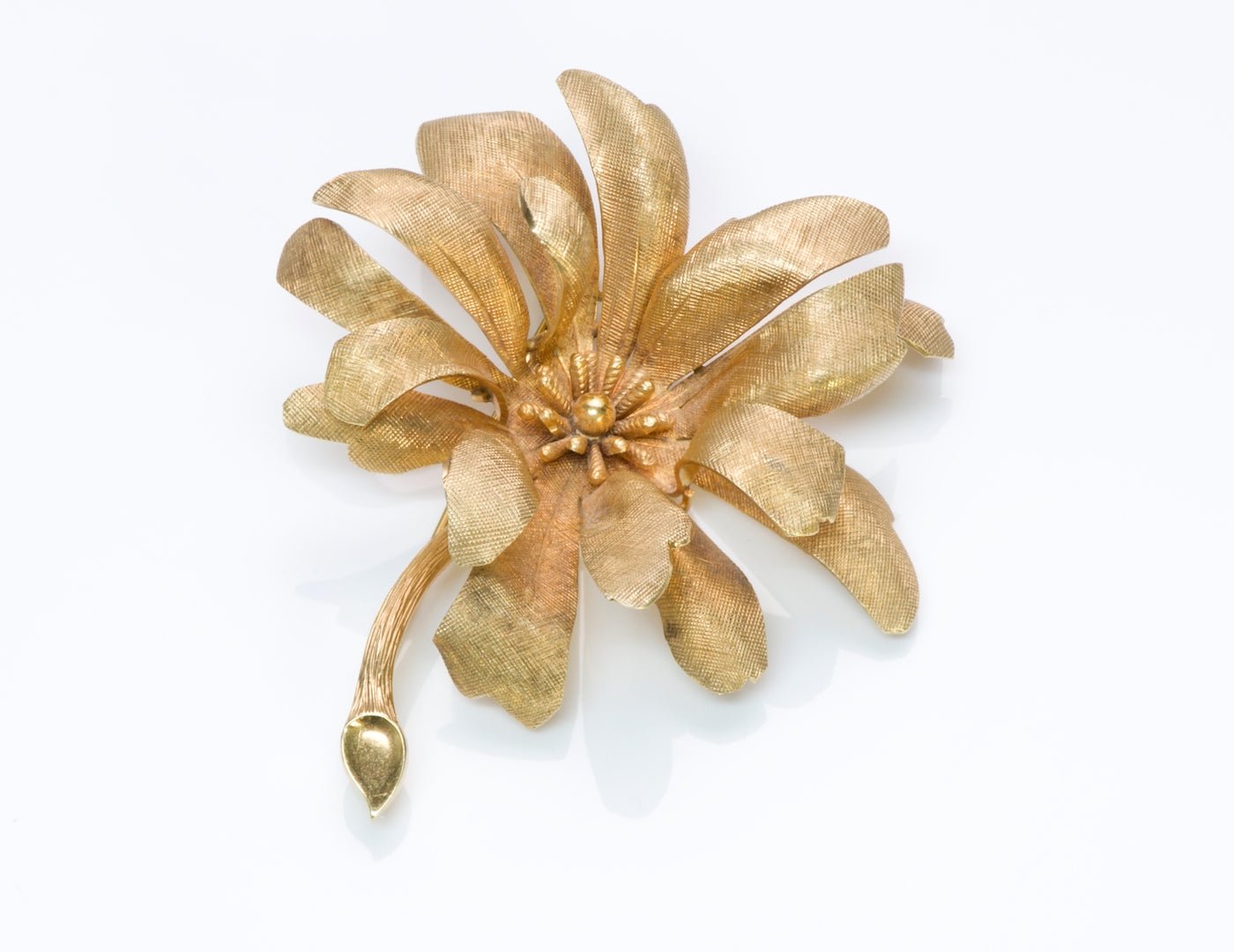 Tiffany & Co. Gold Flower Brooch