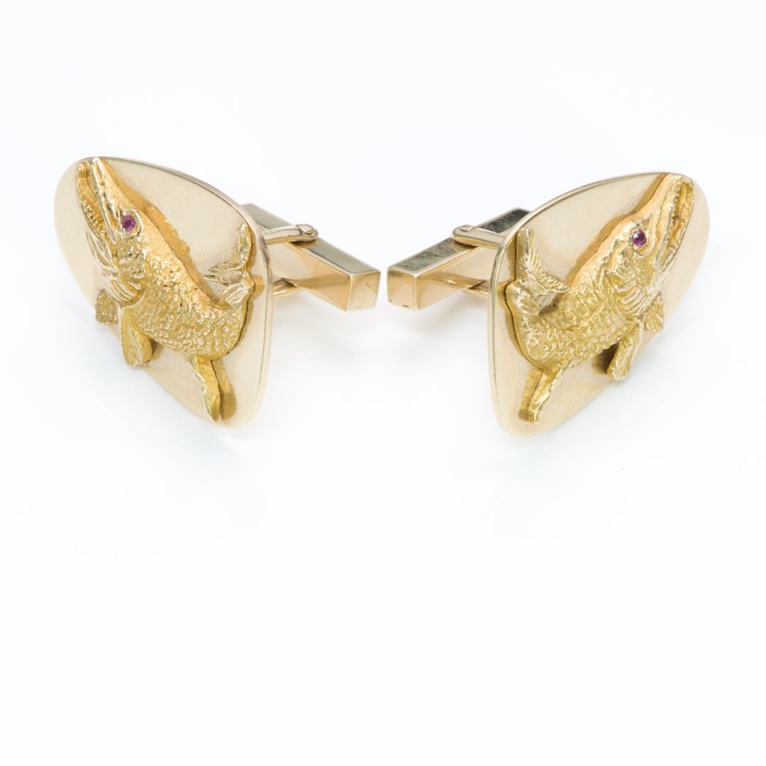 Tiffany & Co. Gold Ruby Cufflinks