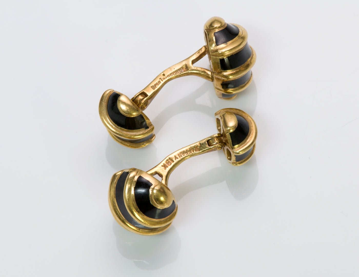 Tiffany & Co. Jean Schlumberger Gold Enamel Cufflinks