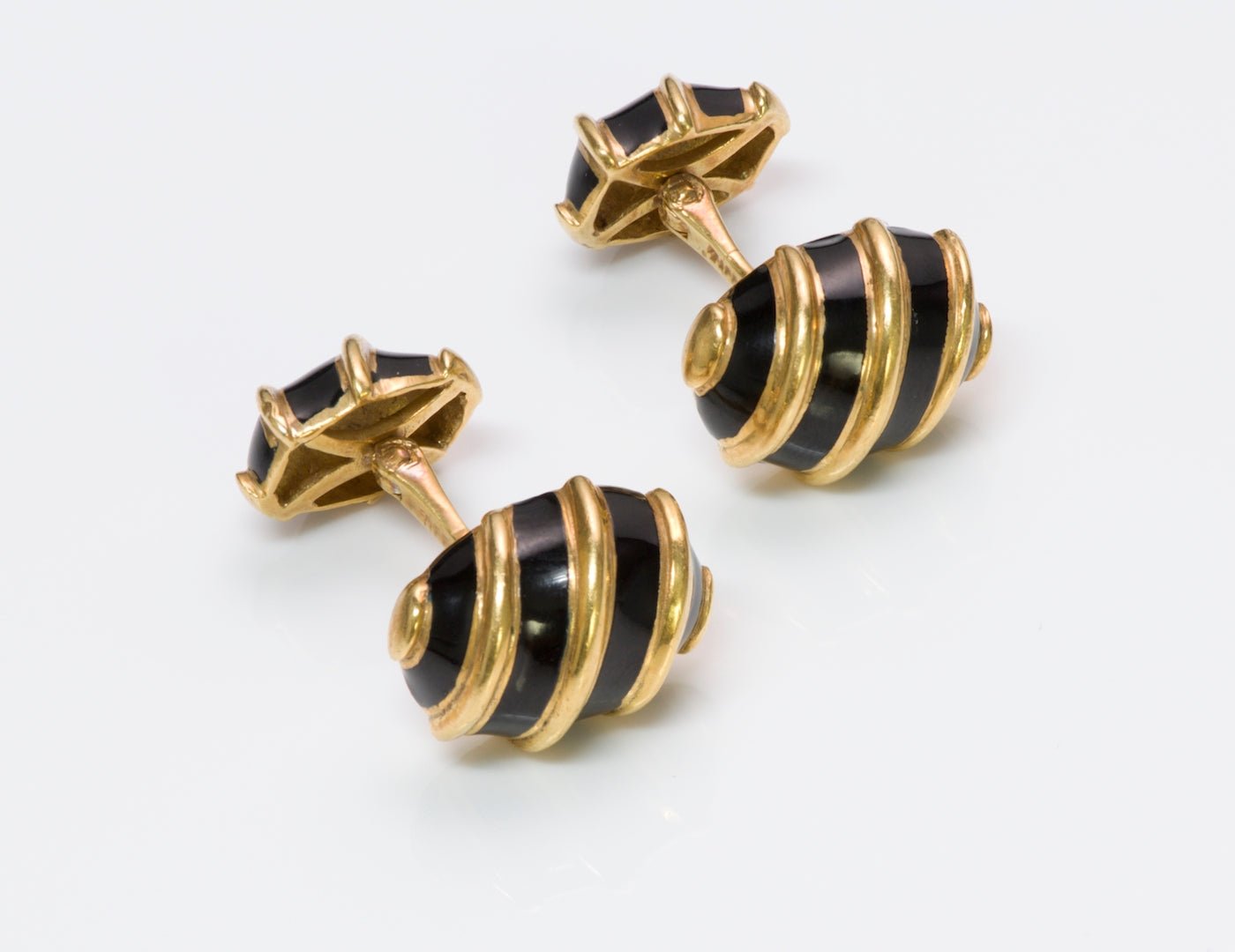 Tiffany & Co. Jean Schlumberger Gold Enamel Cufflinks