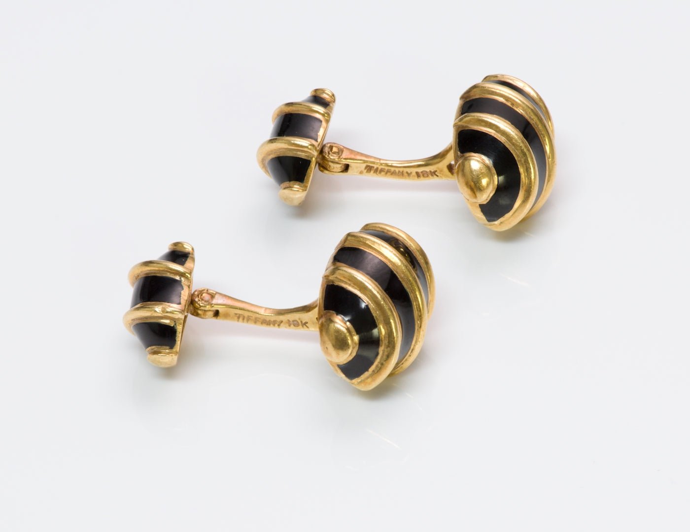 Tiffany & Co. Jean Schlumberger Gold Enamel Cufflinks