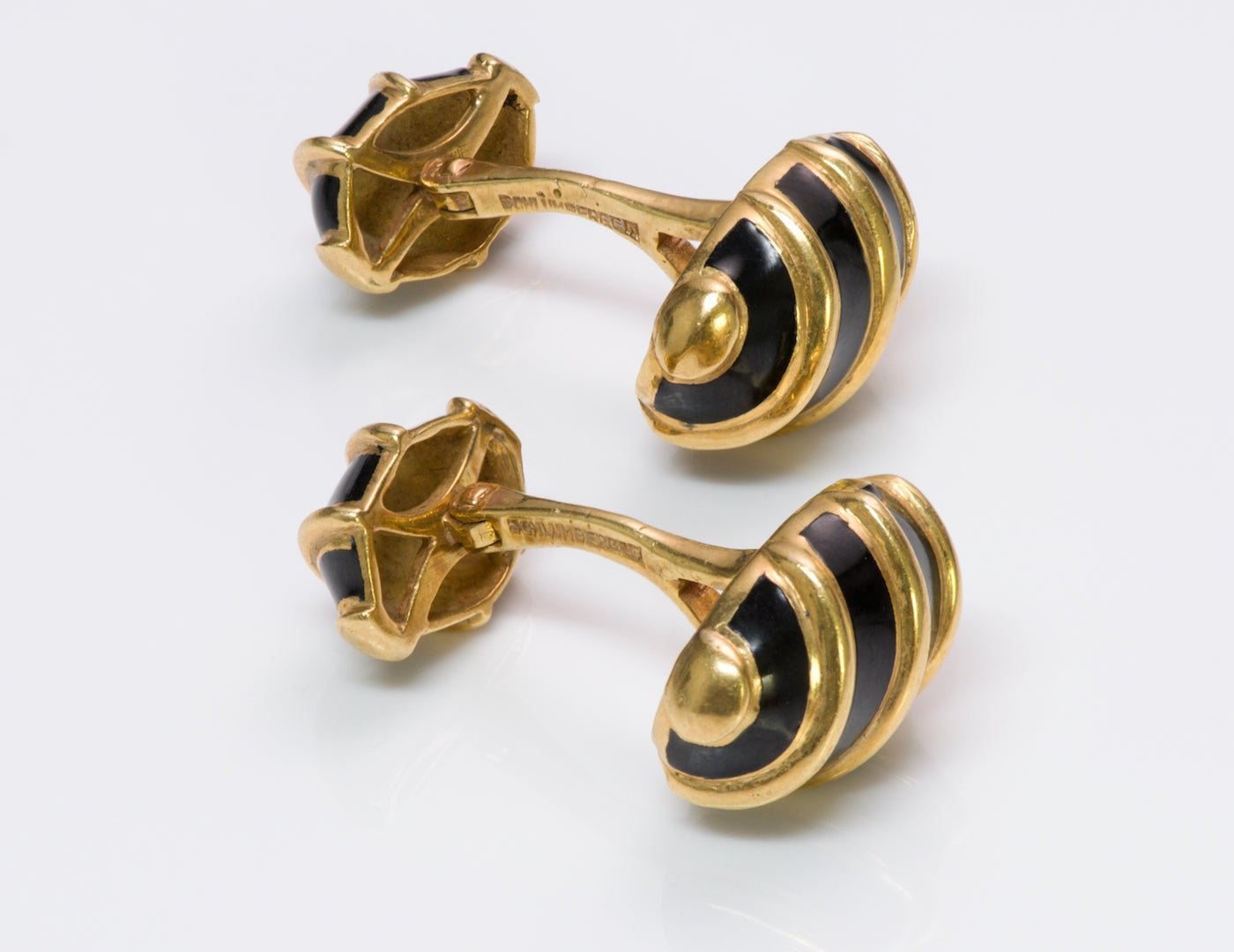 Tiffany & Co. Jean Schlumberger Gold Enamel Cufflinks