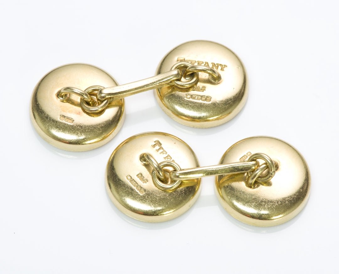 Tiffany & Co. Mother of Pearl Enamel Cufflinks