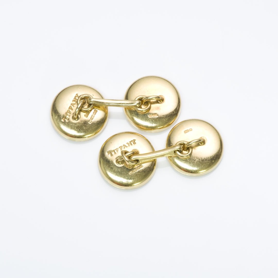 Tiffany & Co. Mother of Pearl Enamel Cufflinks