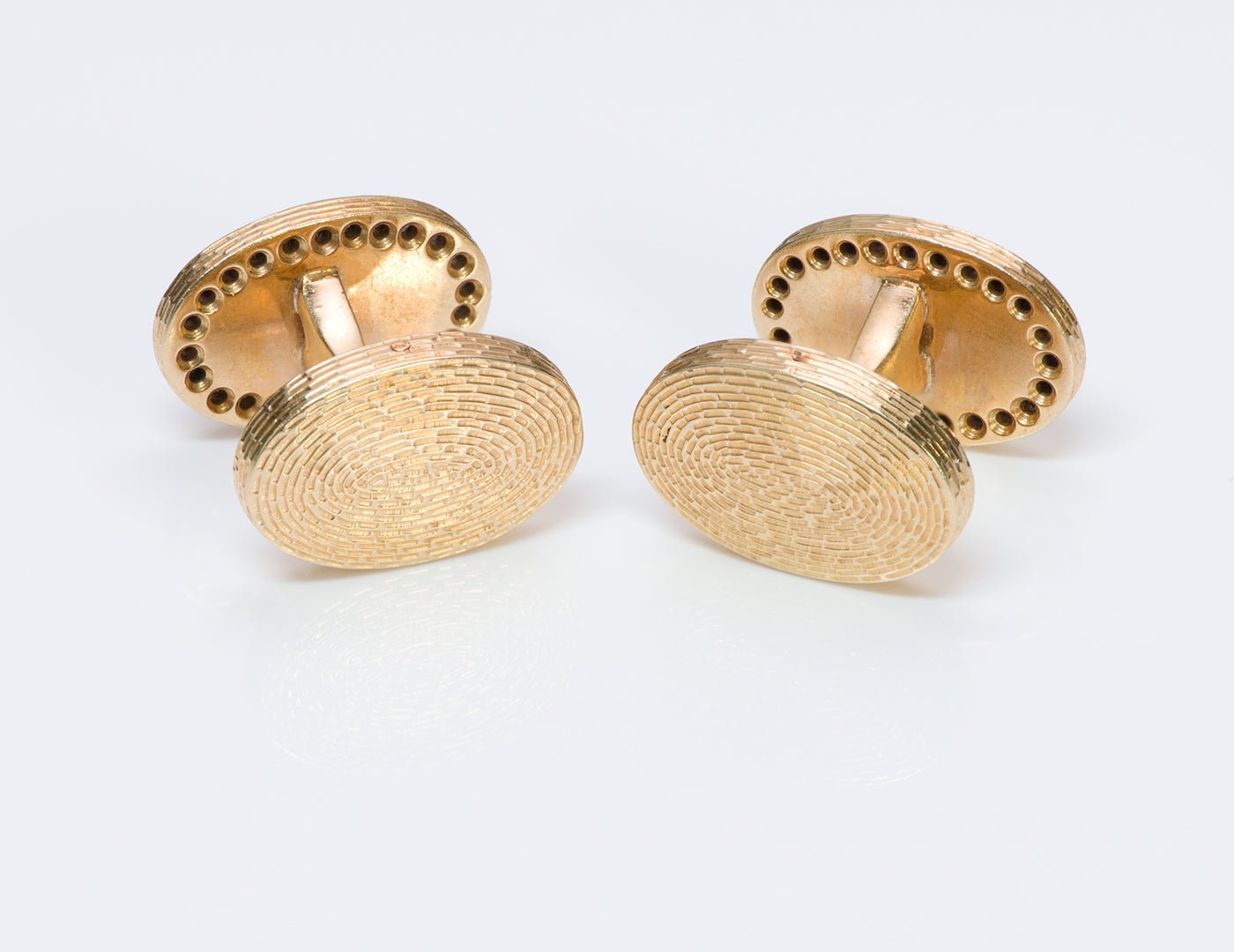 Tiffany & Co. Oval Sapphire Gold Cufflinks