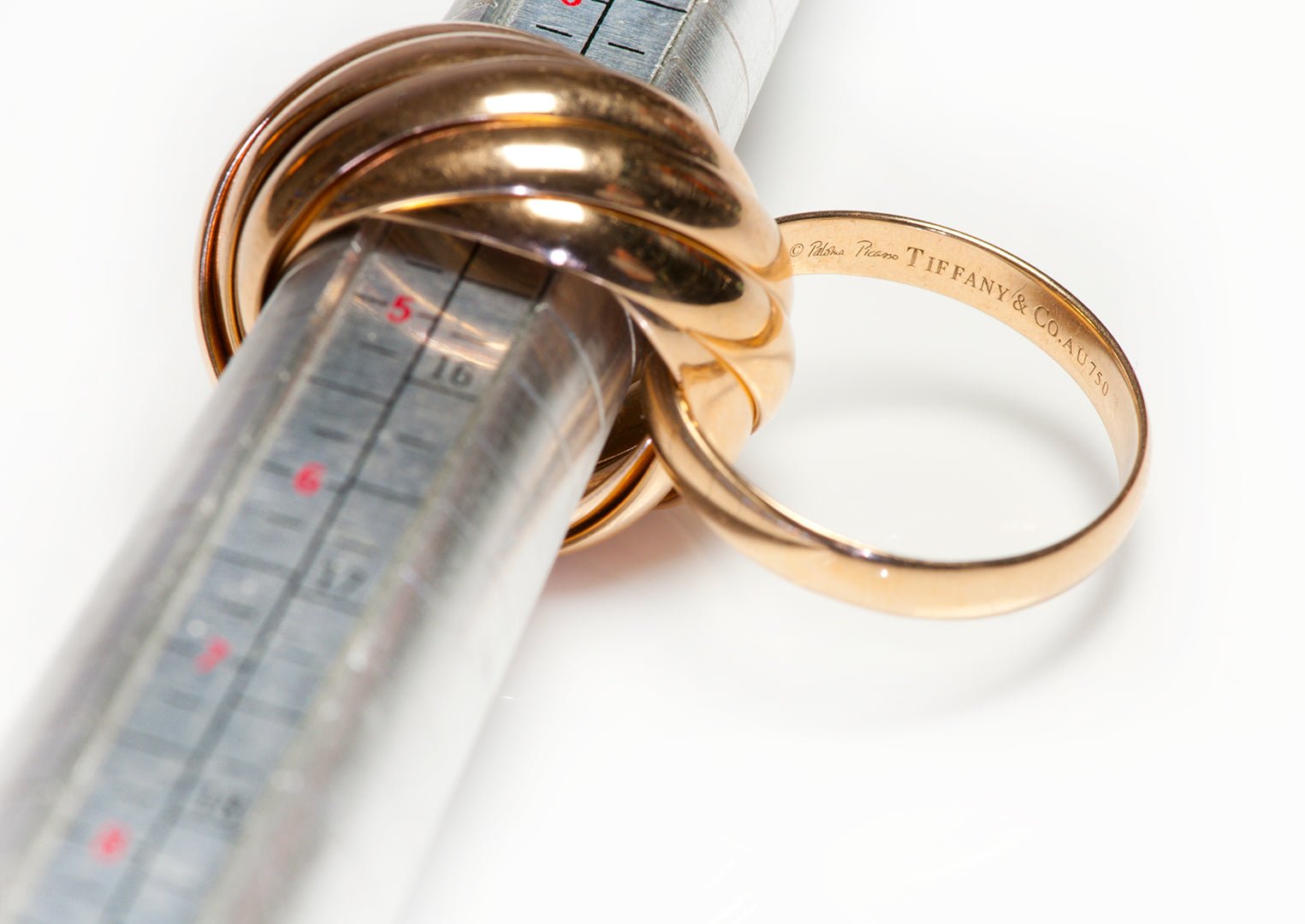 Tiffany & Co. Paloma Picasso 18K Gold Melody Nine Band Ring