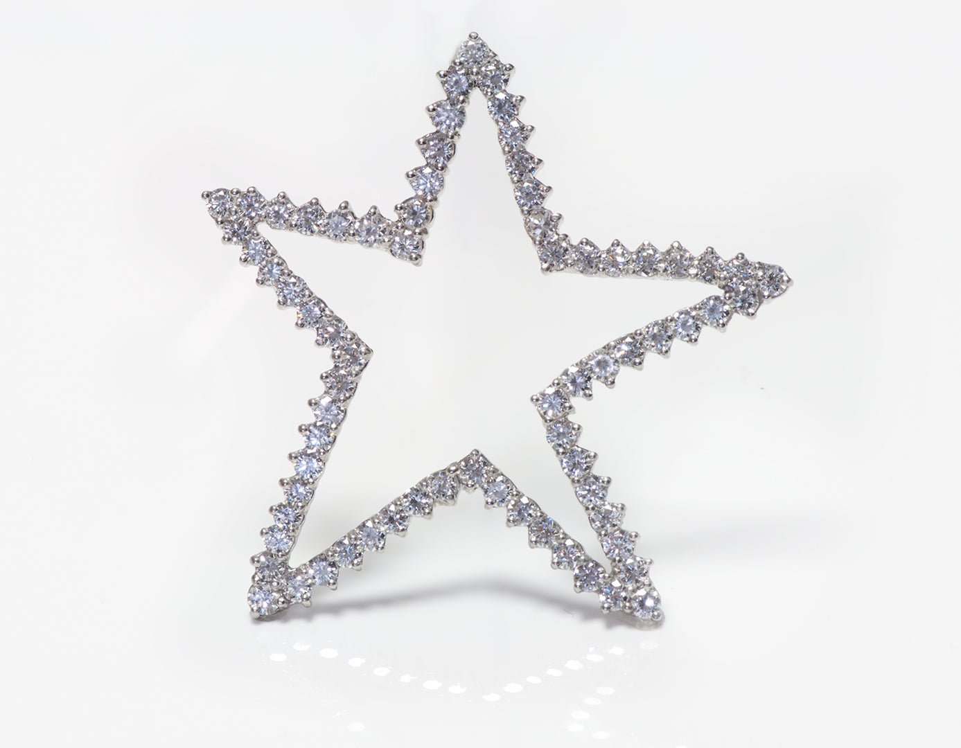 Tiffany & Co. Platinum Diamond Star Pendant