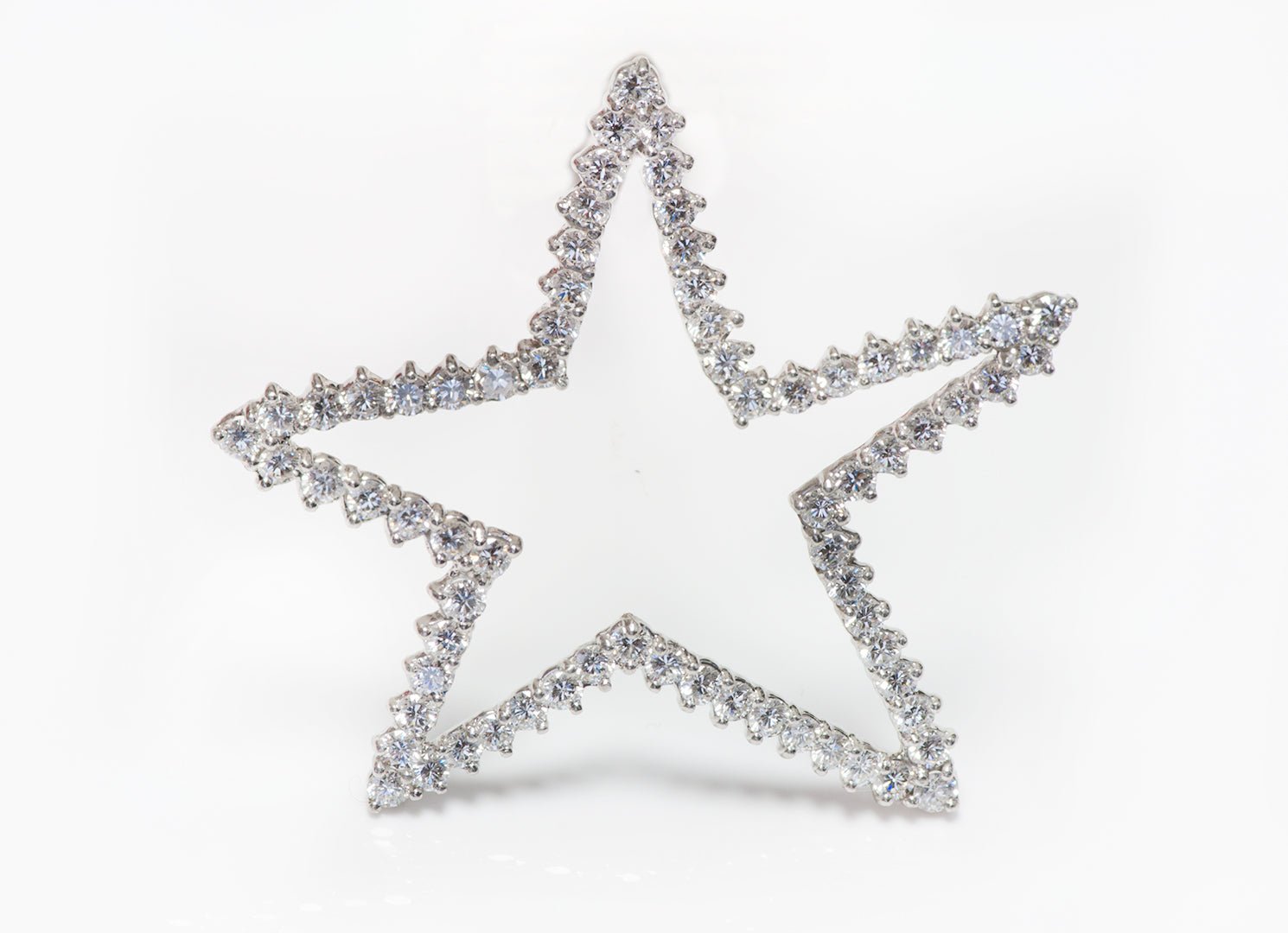 Tiffany & Co. Platinum Diamond Star Pendant