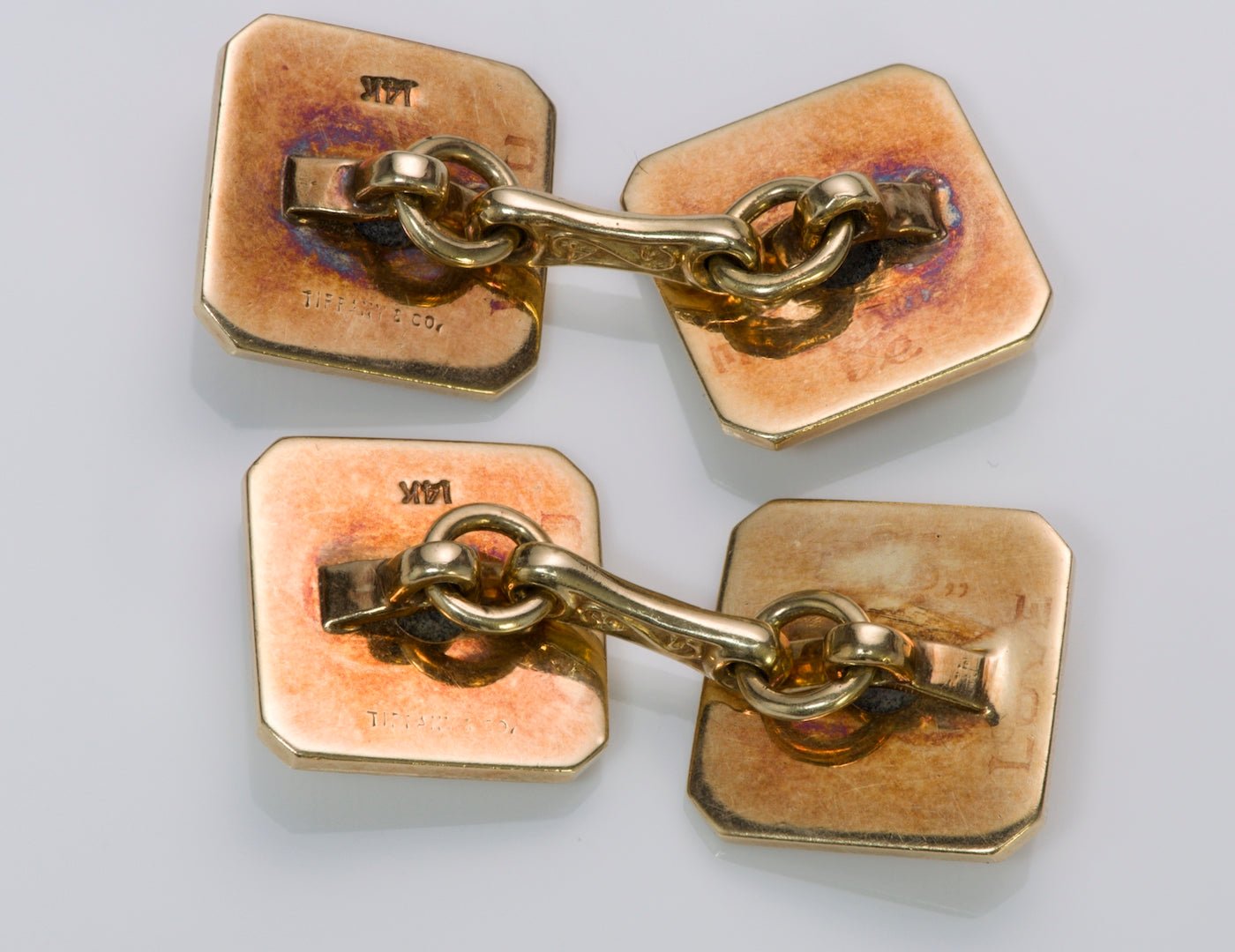 Tiffany & Co. Sapphire Gold Cufflinks