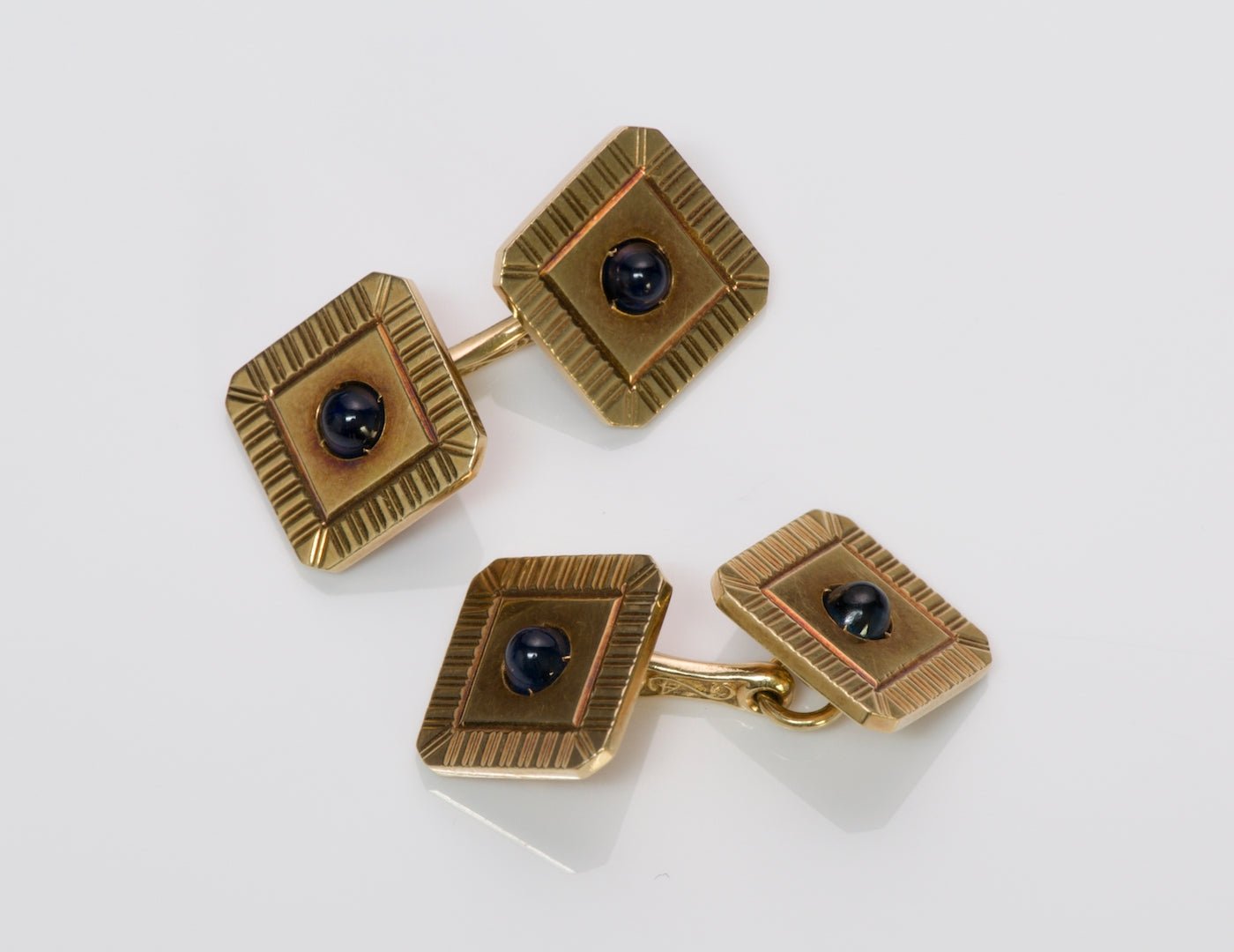 Tiffany & Co. Sapphire Gold Cufflinks