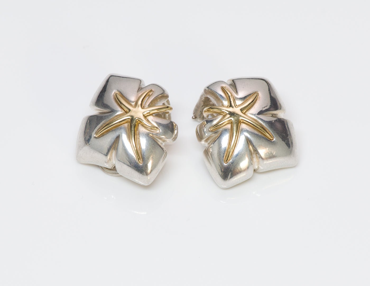 Tiffany & Co. Sterling & 18K Gold Earrings