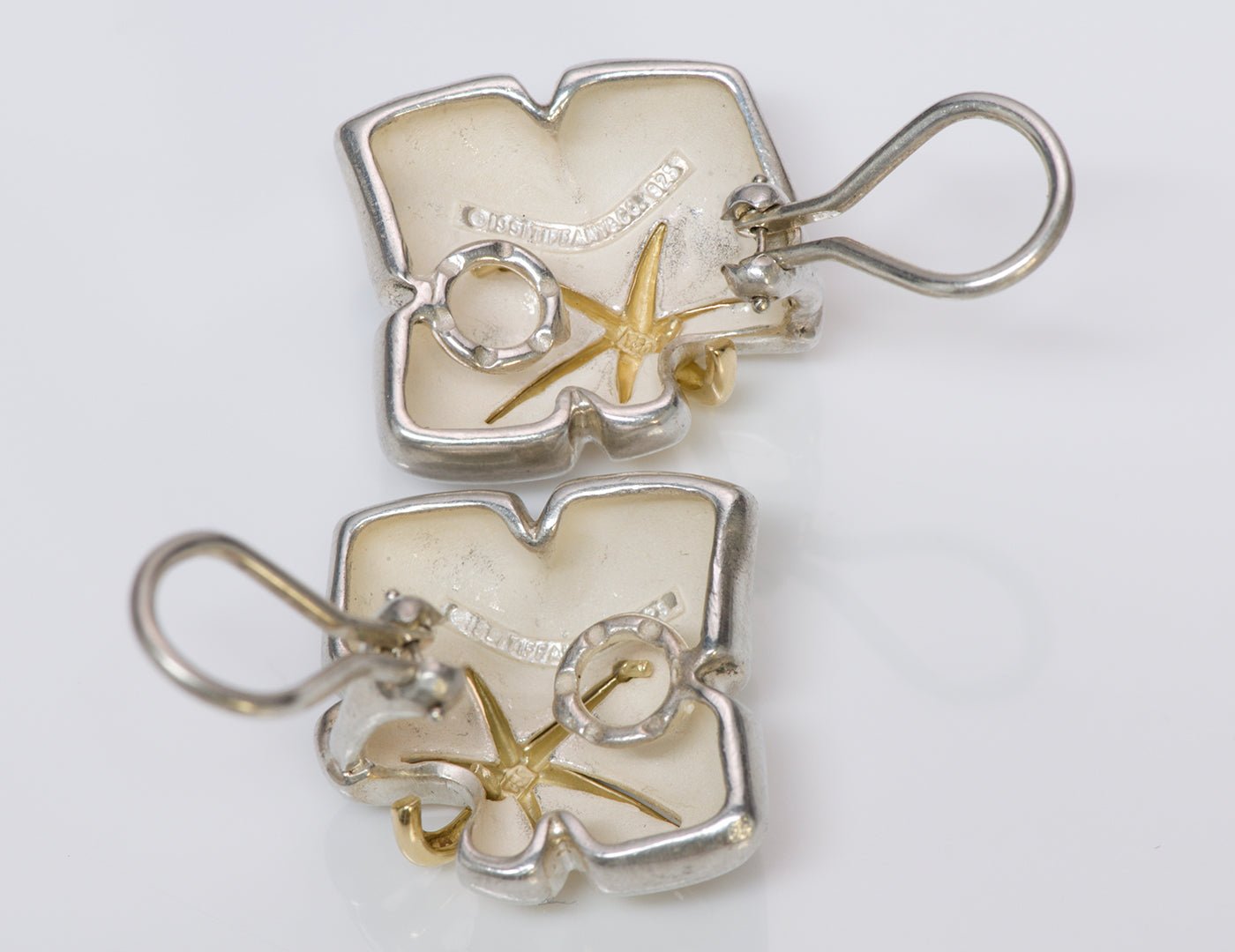 Tiffany & Co. Sterling & 18K Gold Earrings