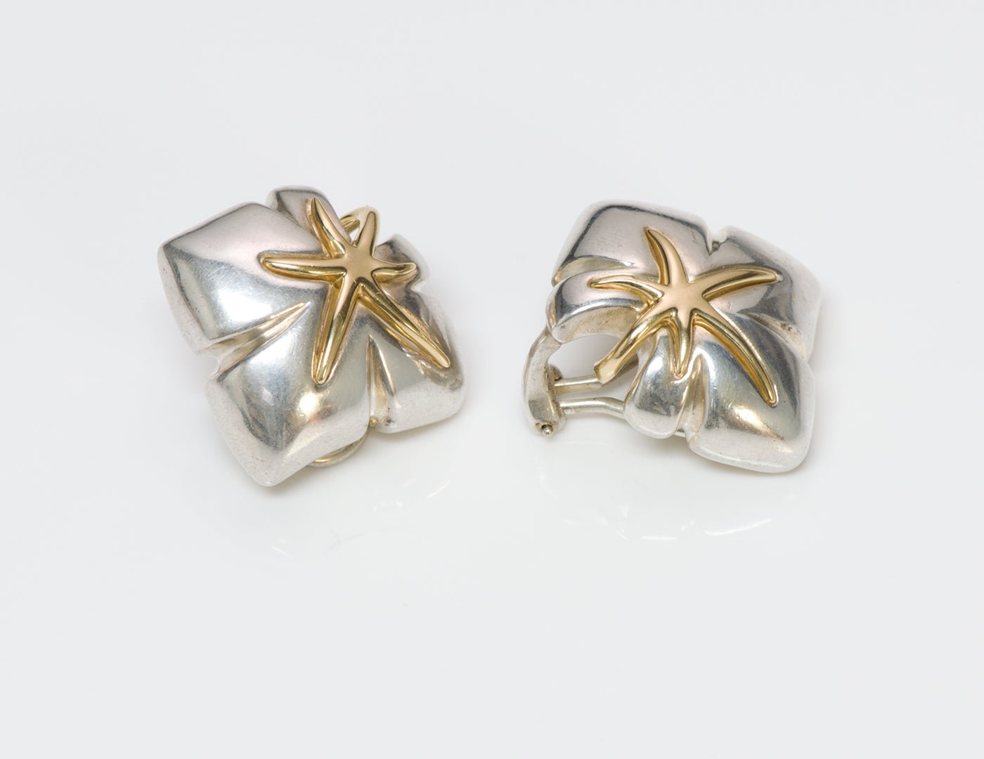 Tiffany & Co. Sterling & 18K Gold Earrings