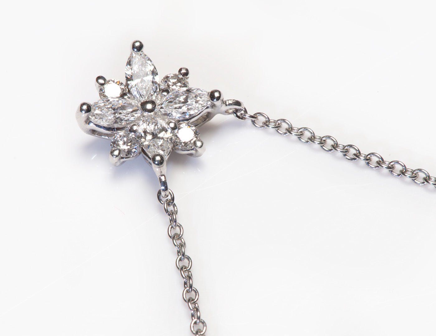 Tiffany & Co. Victoria Platinum Marquise Diamond Pendant