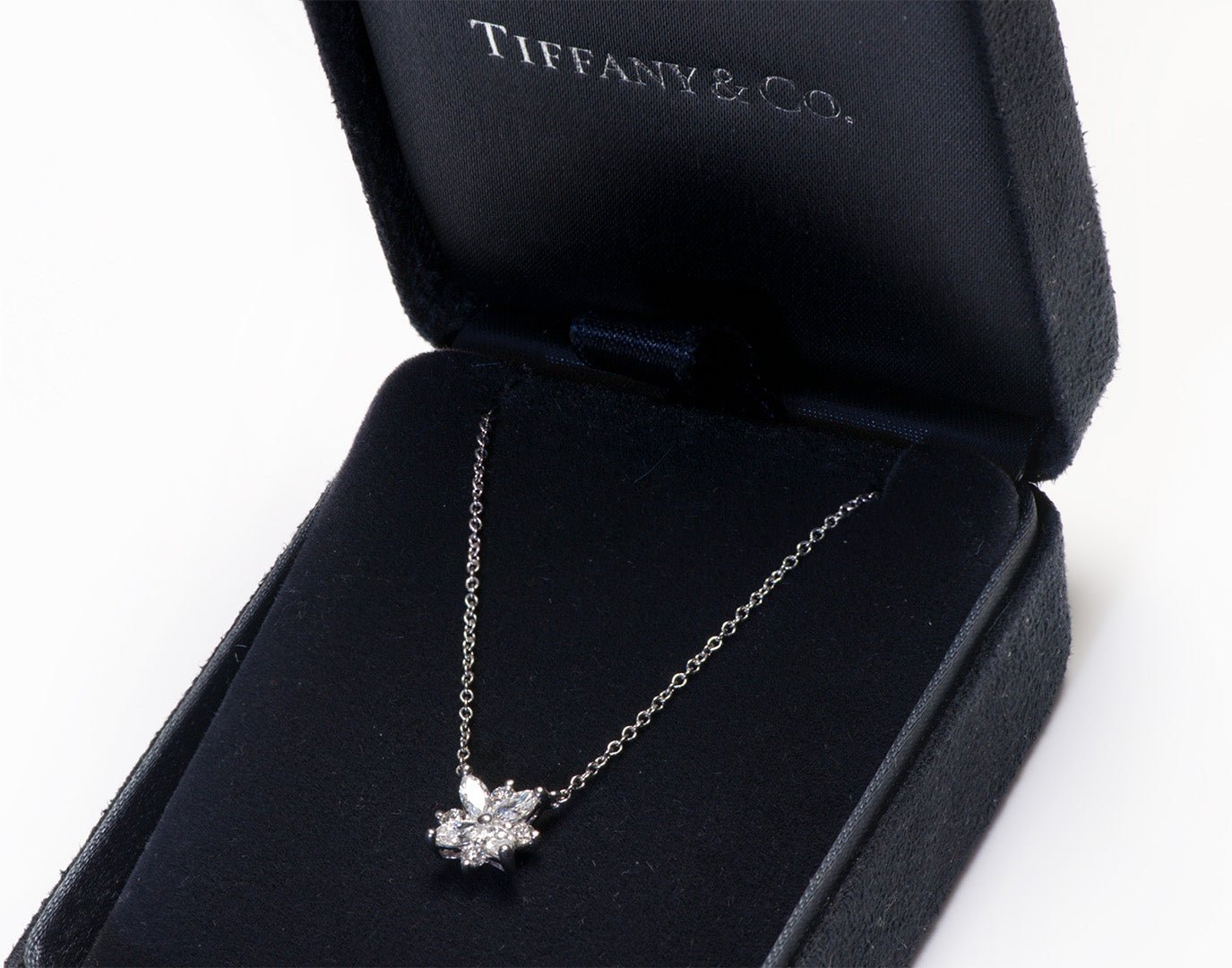 Tiffany & Co. Victoria Platinum Marquise Diamond Pendant