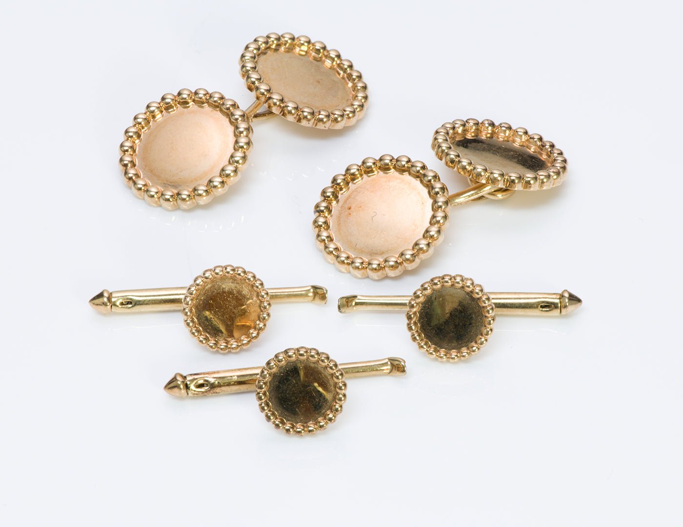 Tiffany & Co. Yellow Gold Cufflink Stud Set