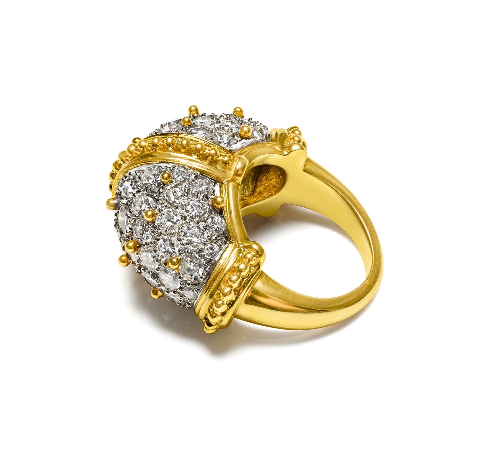 Tiffany & Co. 3.5 Carat Diamond Statement Ring in 18K Yellow Gold