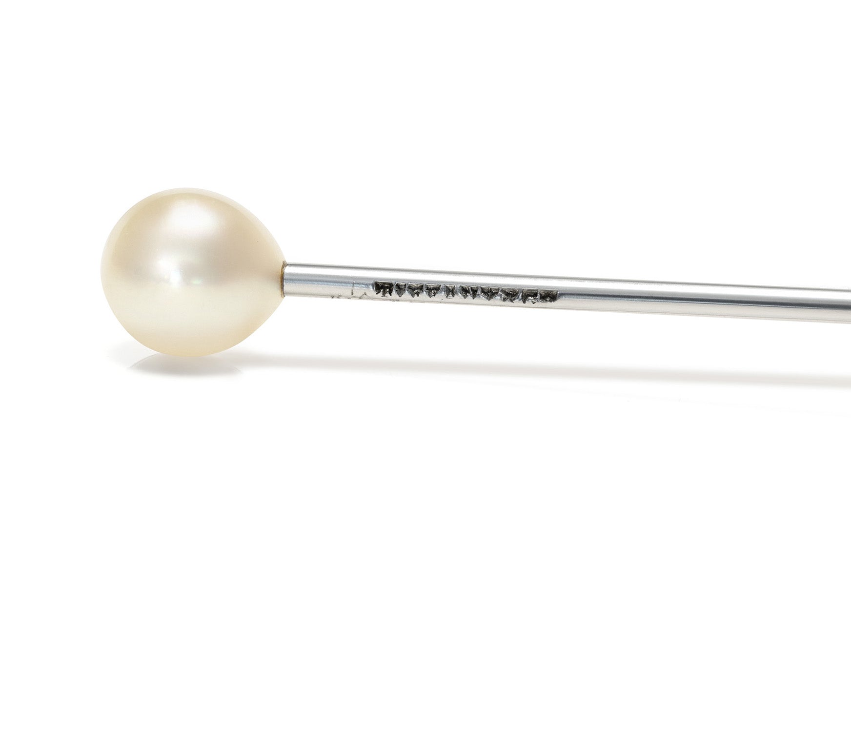 Tiffany & Co. Platinum Stick Pin with Natural Pearl