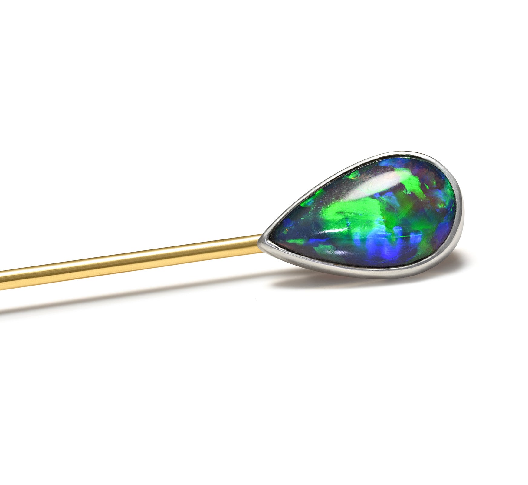 Antique Tiffany Co. Black Opal Stick Pin