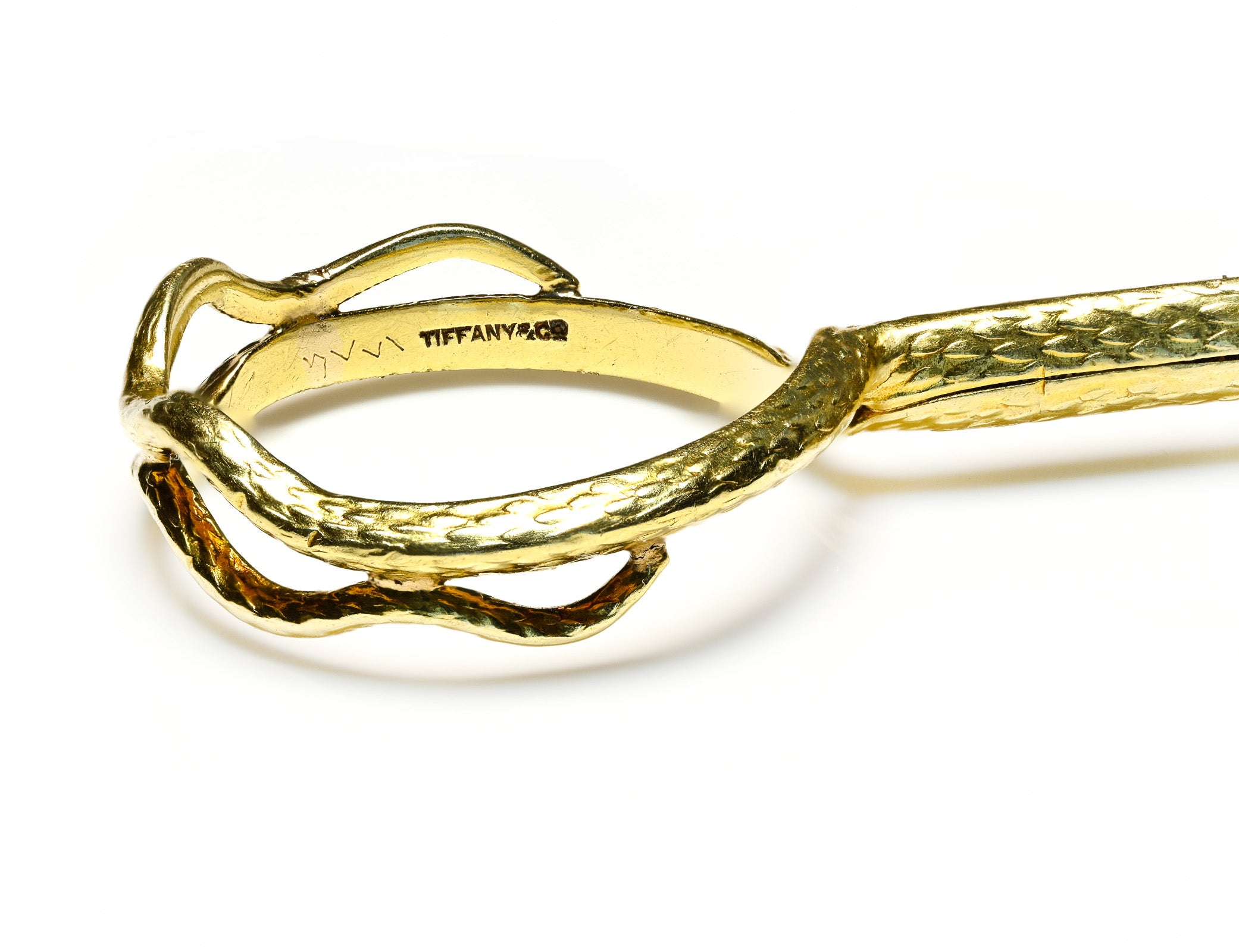 Art Nouveau Tiffany & Co. Gold Snake Cigarette Holder