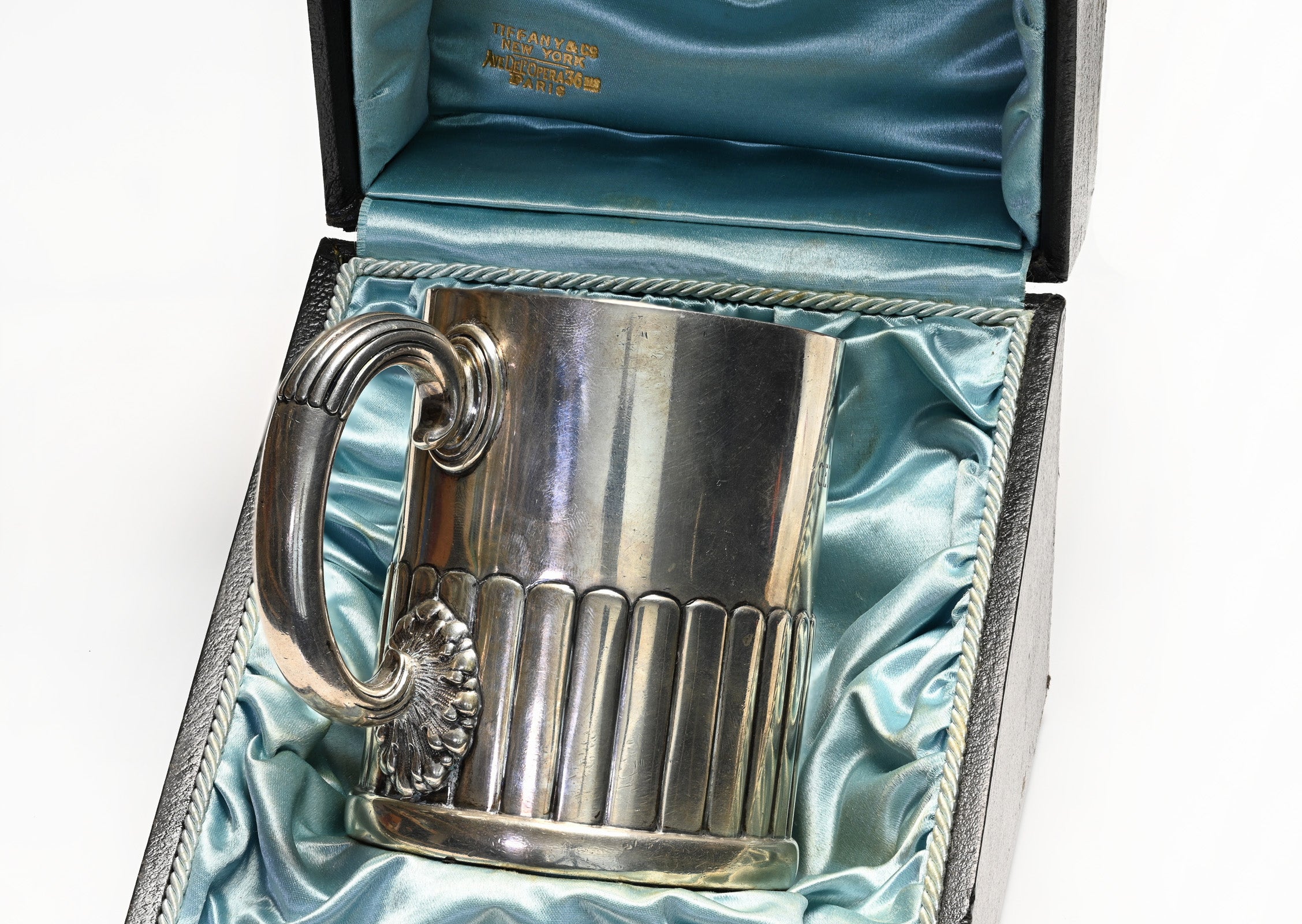Antique Tiffany & Co. Silver Cup and Box