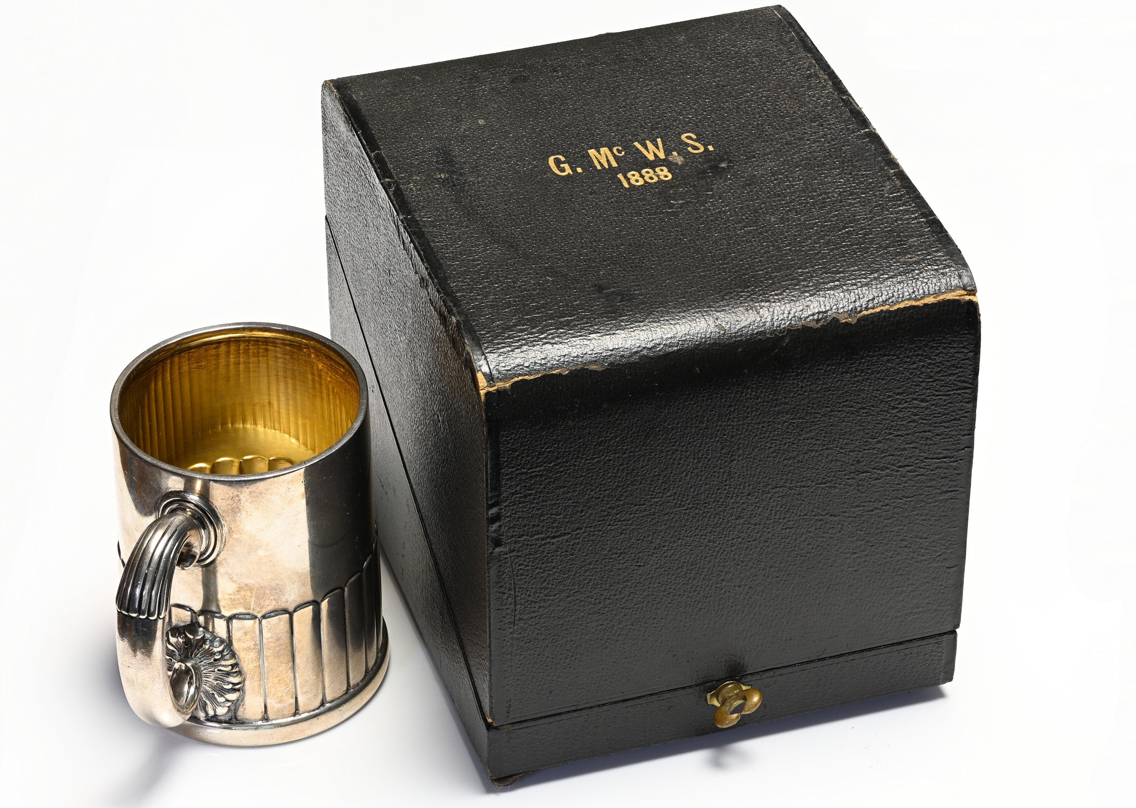 Antique Tiffany & Co. Silver Cup and Box