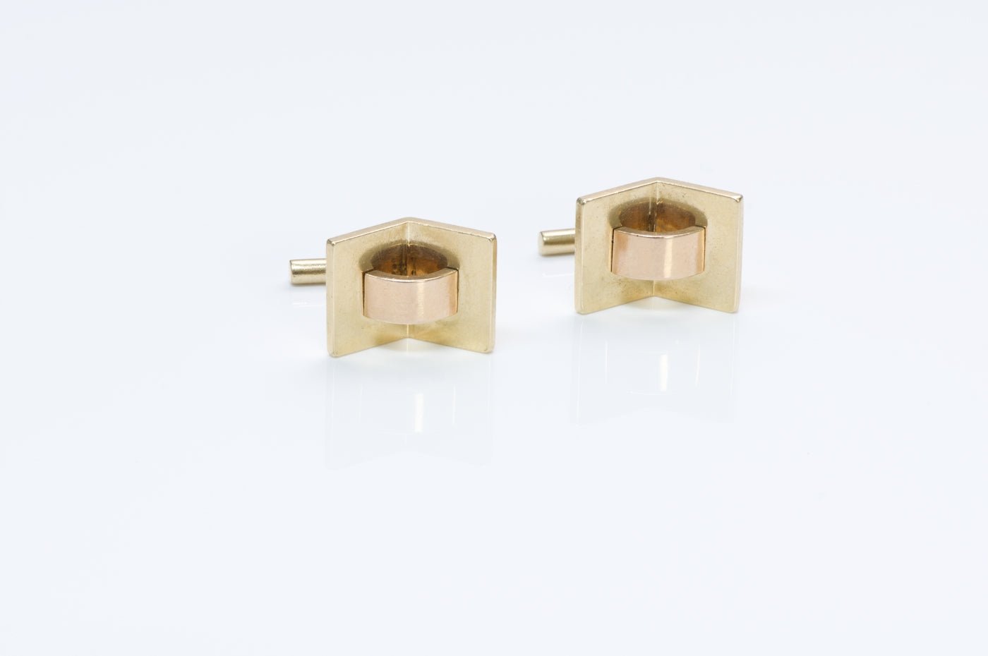 Trabert Hoeffer Mauboussin Gold Cufflinks