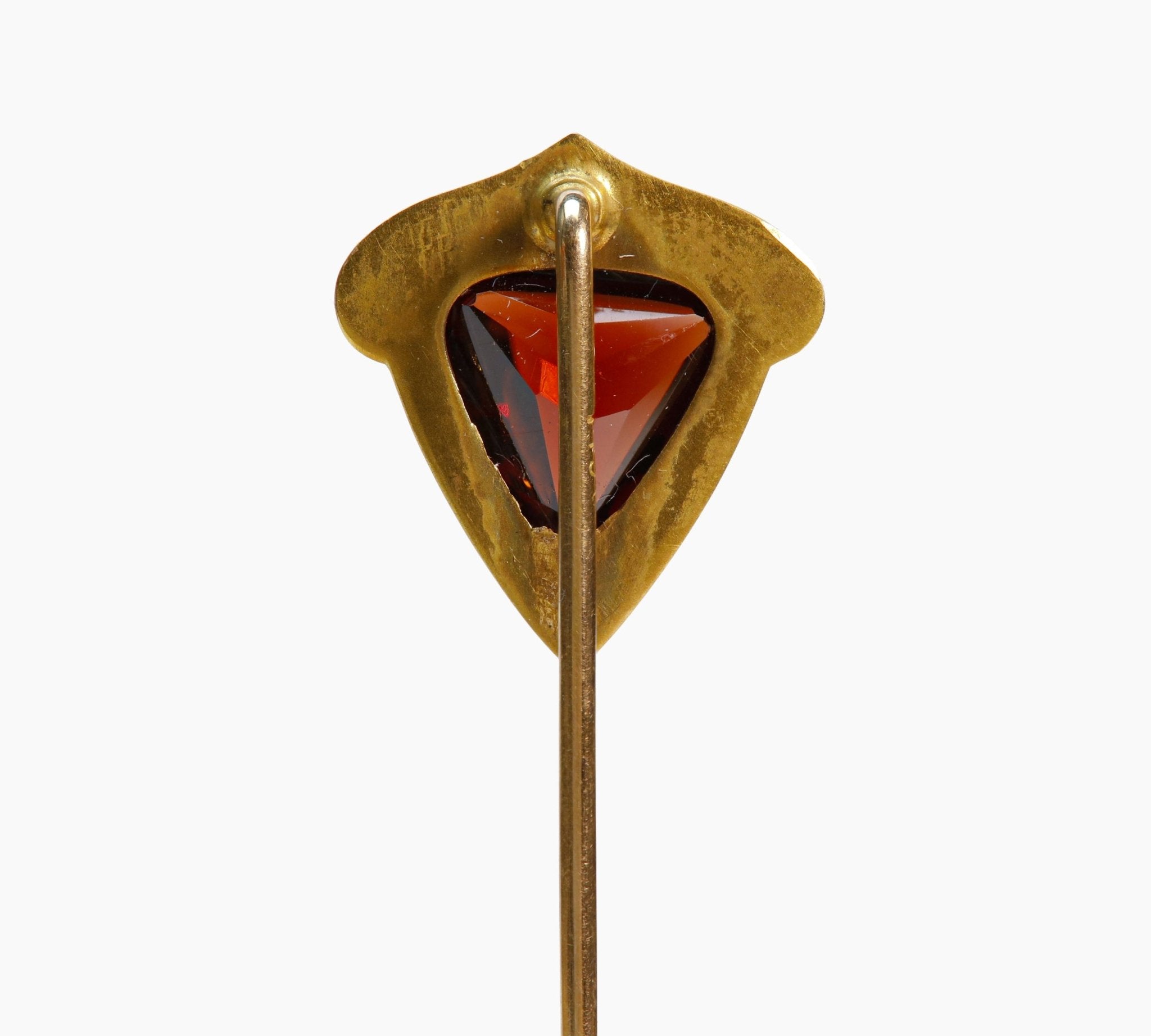 Transitional Gold Garnet Stick Pin