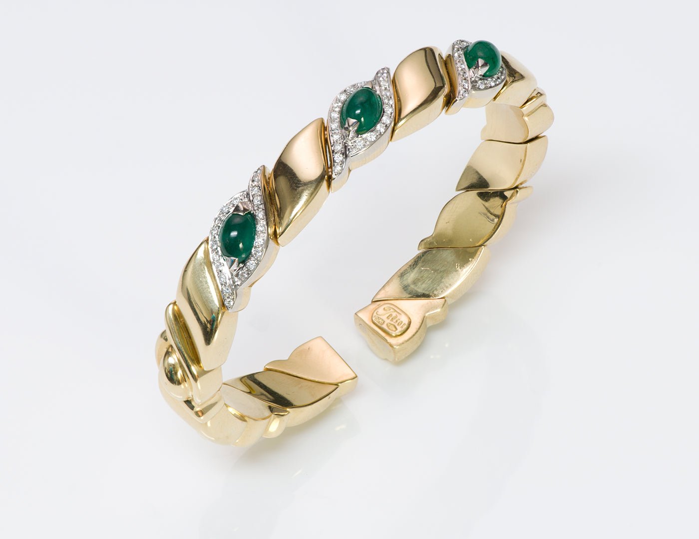 Trèsor 18K Gold Emerald Diamond Bracelet