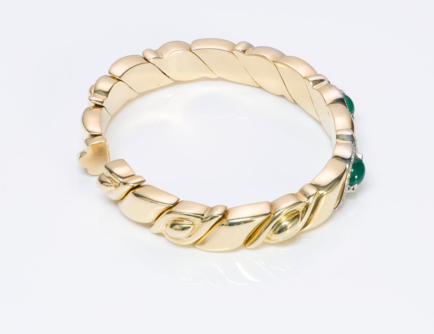 Trèsor 18K Gold Emerald Diamond Bracelet
