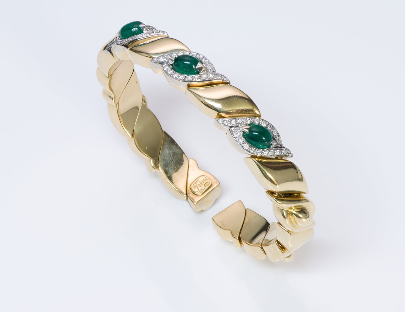 Trèsor 18K Gold Emerald Diamond Bracelet