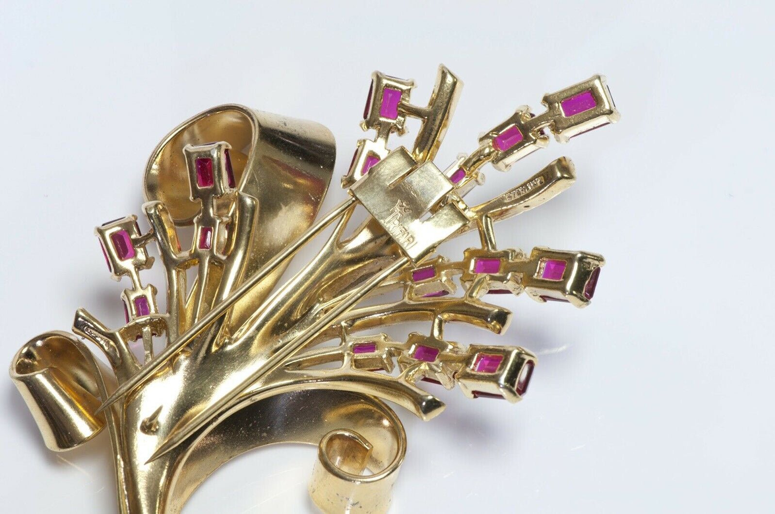 TRIFARI 1940’s Alfred Philippe Sterling Silver Flower Brooch