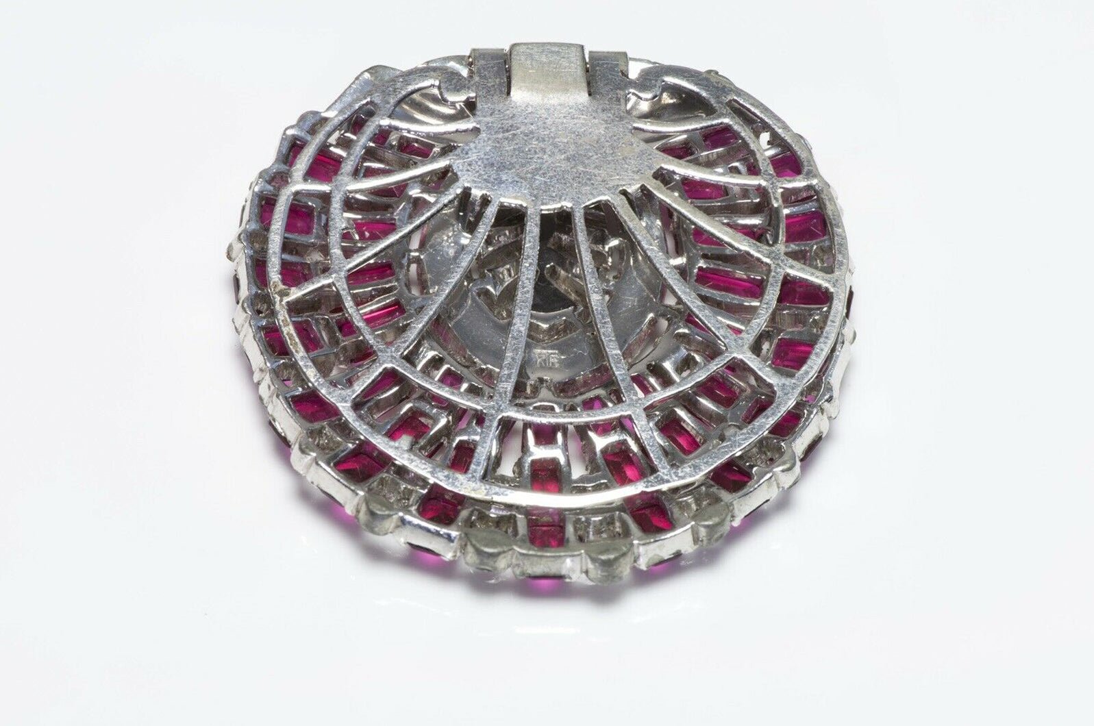 Trifari KTF 1930’s Alfred Philippe Crystal Dress Clip Brooch