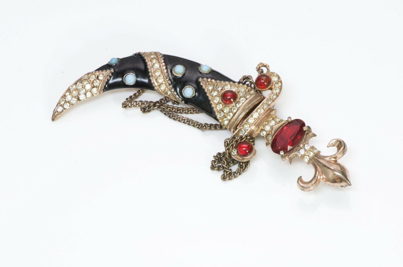 Urie Mandle Murray Slater Sterling Dagger Sheath Brooch