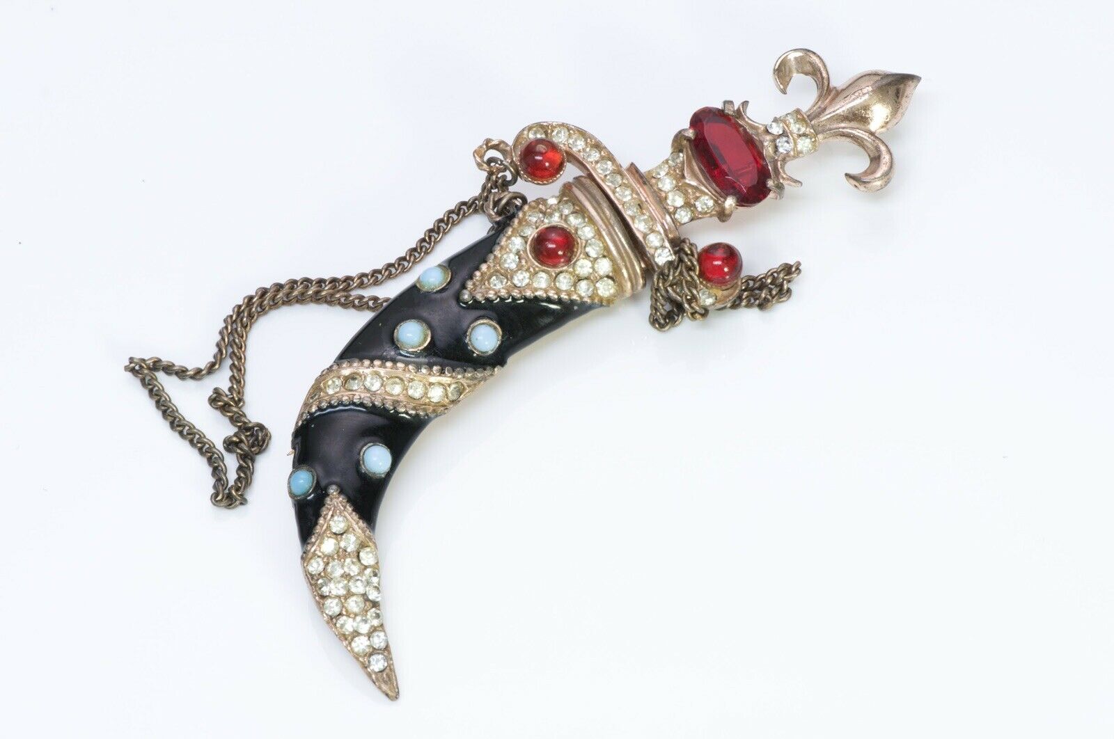 Urie Mandle Murray Slater Sterling Dagger Sheath Brooch