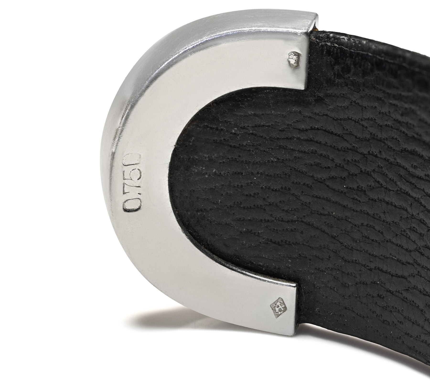 Hallmark UTi Diamond 18K White Gold Leather Cuff Watch