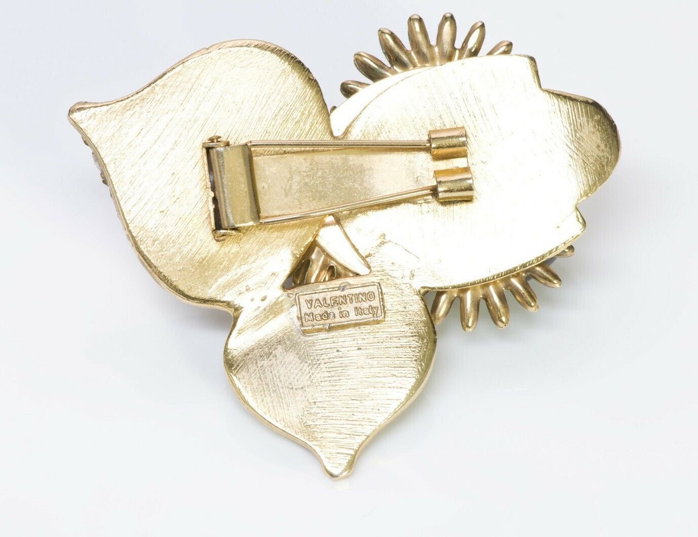 VALENTINO Garavani Couture Glass Chestnut Brooch